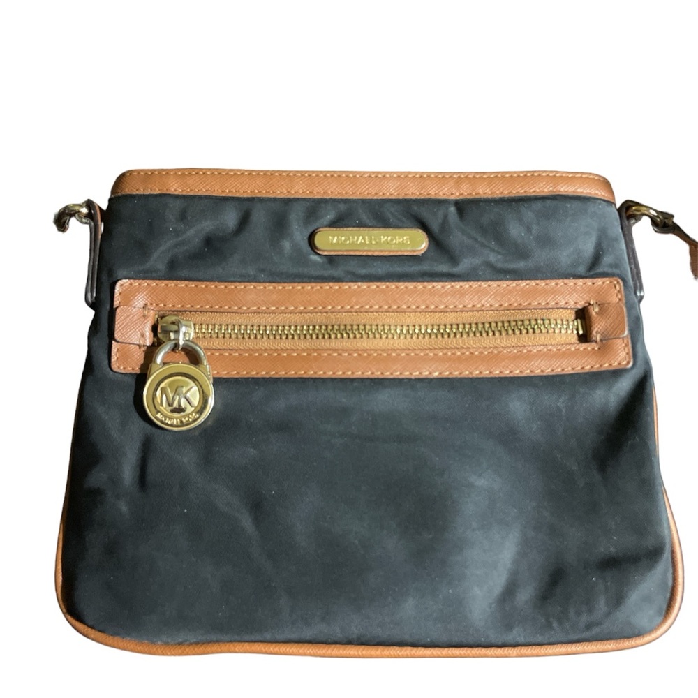 Michael Kors nylon and leather crossbody bag preloved